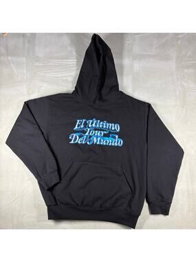 Bad Bunny El Ultimo Tour Del Mundo Hoodie Black Tour Merch Men Large